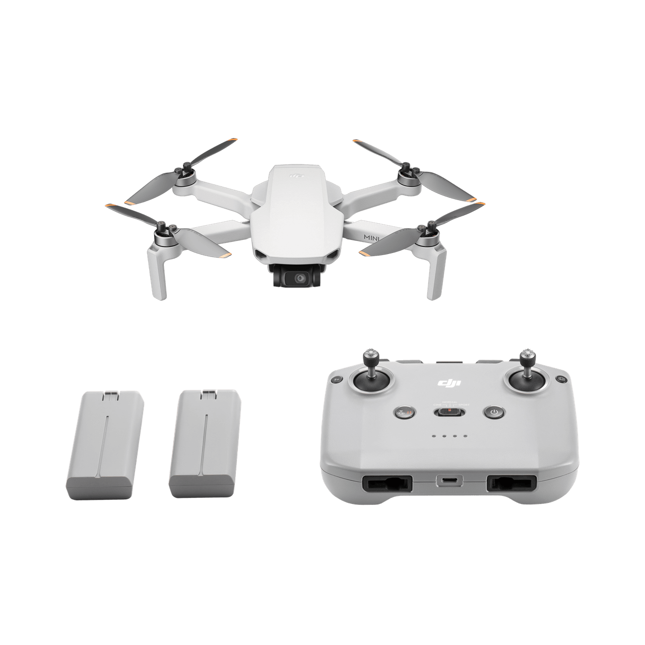 DJI Mini 4K Drone Fly More Bundle 3 Batteries RC-N1C Controller Case Tested — promotional product image, not the exact item