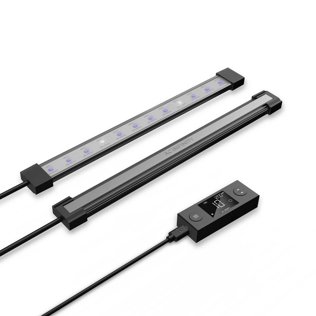 AC Infinity IONBEAM U2 Targeted Spectrum UV LED Grow Light Bars 11 in 2-Bar — promotional product image