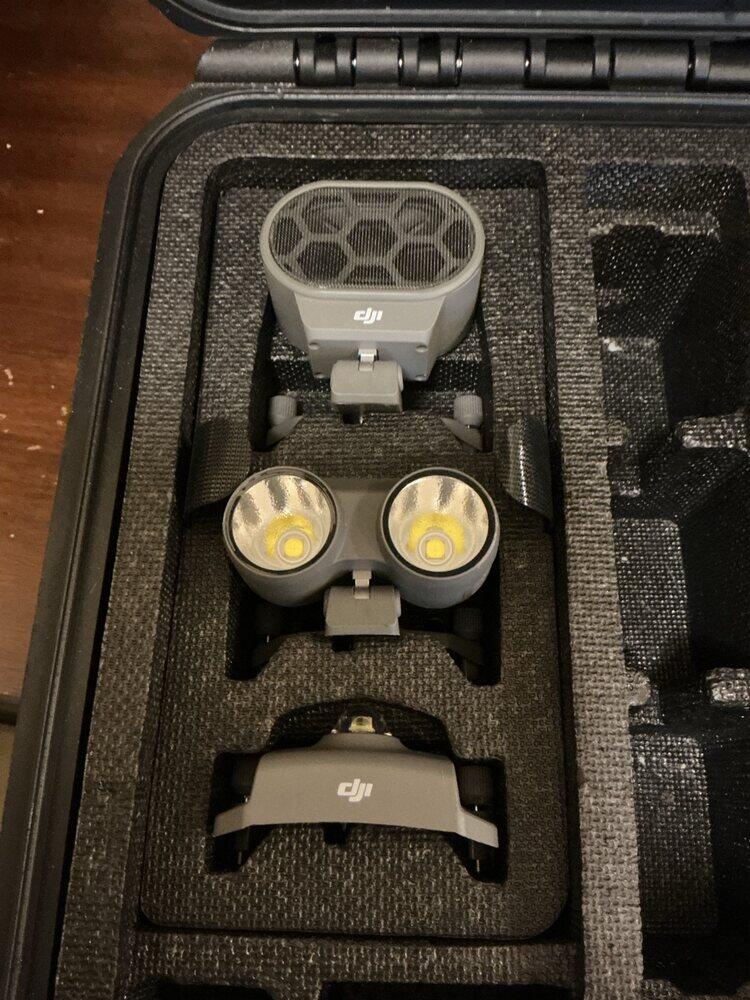 DJI Mavic 2 Enterprise Accessory Modules Spotlight Beacon Speaker Kit Like New