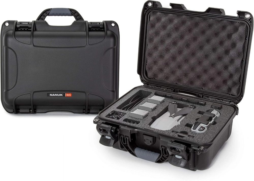 Nanuk 915 Waterproof Hard Case for DJI Air 2S / Mavic Air 2 with Custom Foam — temporary reference image, not exact physical item