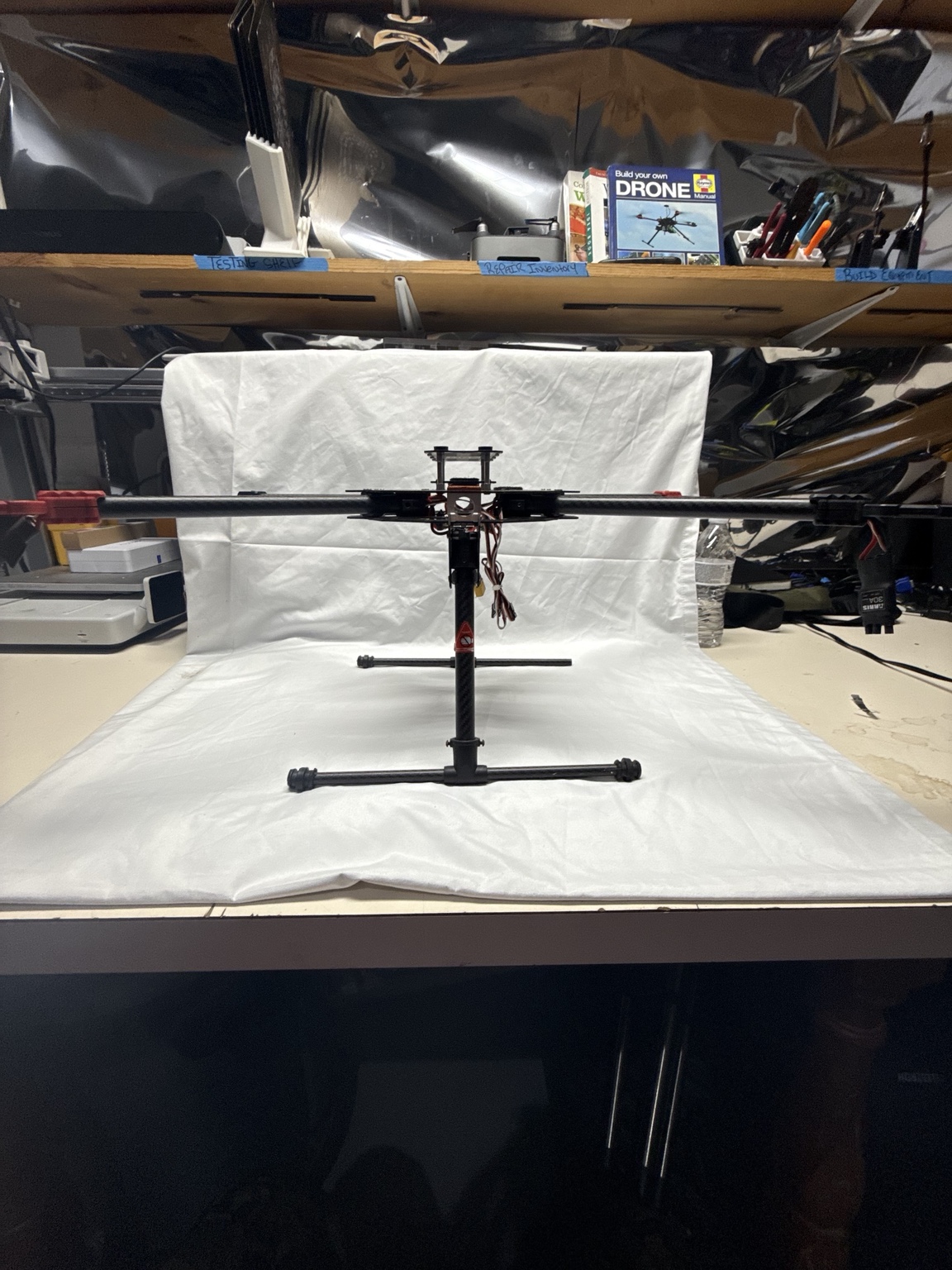 Carbon Fiber Folding 4-Arm Multirotor Drone Frame with PDB Landing Gear Used — actual PRF item photo 2 of 4