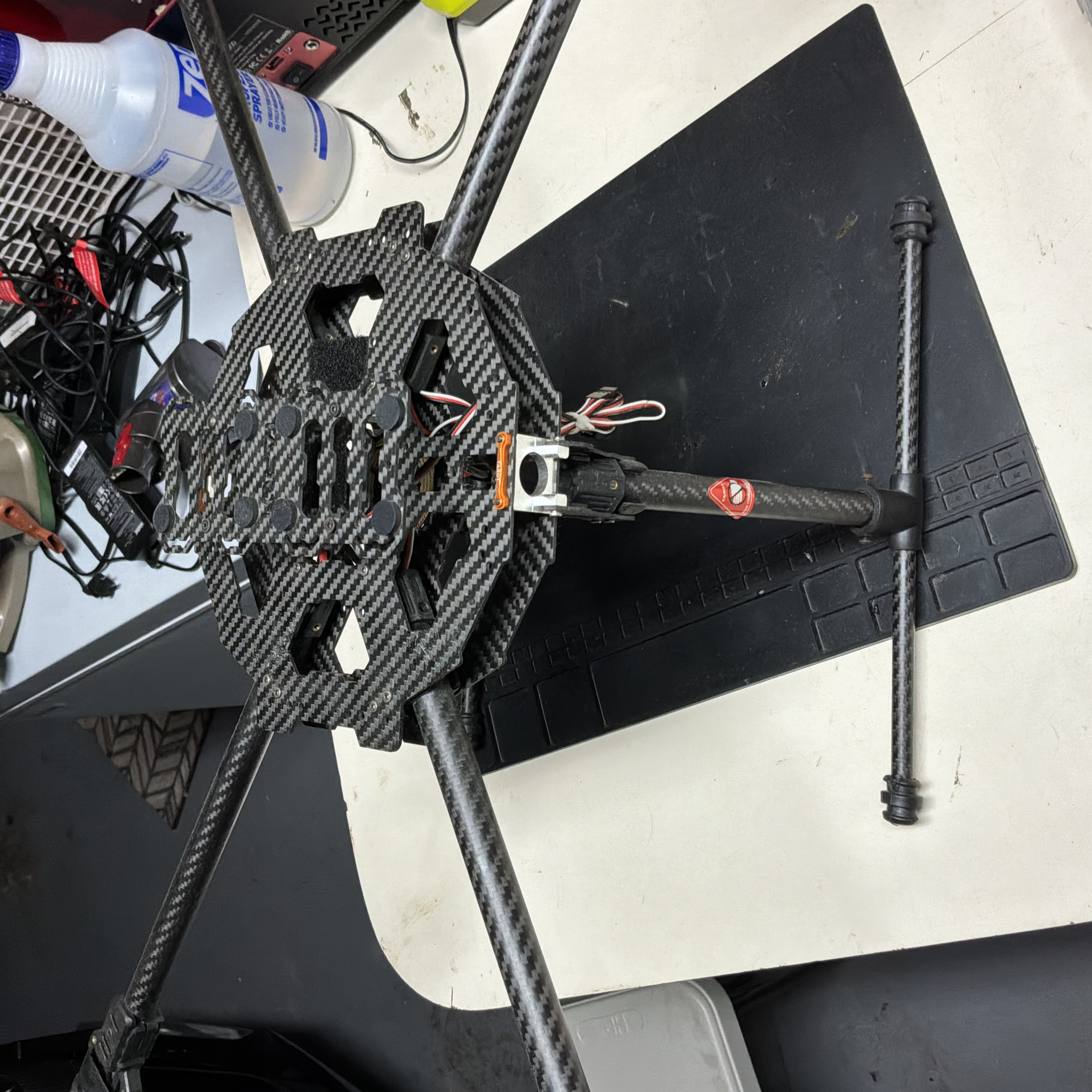 Carbon Fiber Folding 4-Arm Multirotor Drone Frame with PDB Landing Gear Used — actual PRF item photo 3 of 4