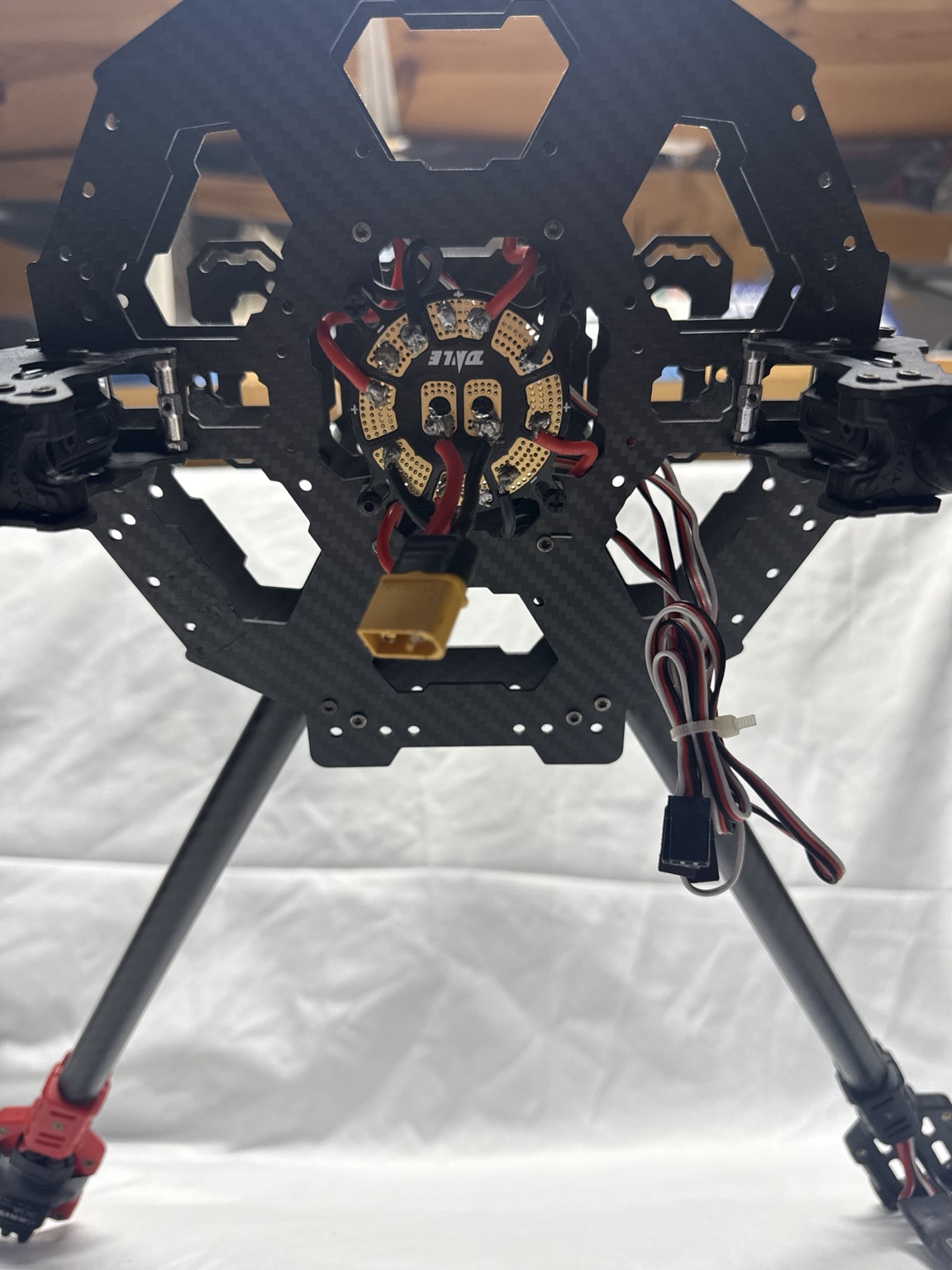 Carbon Fiber Folding 4-Arm Multirotor Drone Frame with PDB Landing Gear Used — actual PRF item photo 4 of 4