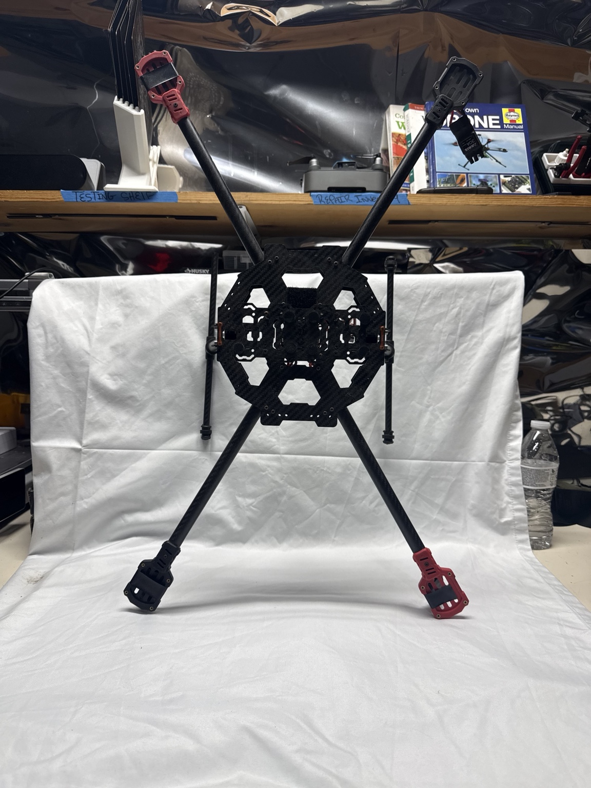 Carbon Fiber Folding 4-Arm Multirotor Drone Frame with PDB Landing Gear Used — actual PRF item photo 1 of 4