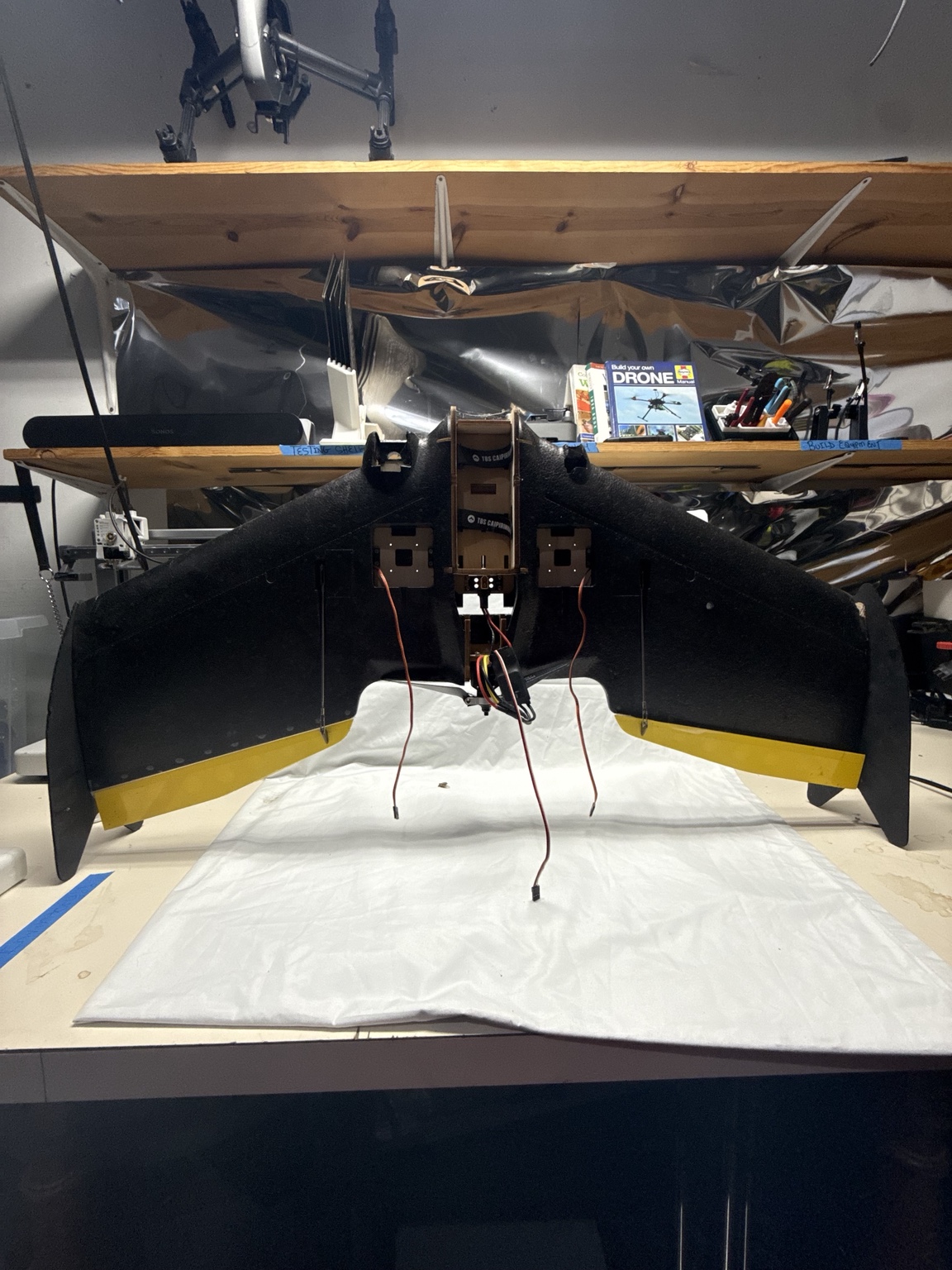 TBS Caipirinha II FPV Flying Wing Built Airframe Motor ESC Servos Used — actual PRF item photo 1 of 4