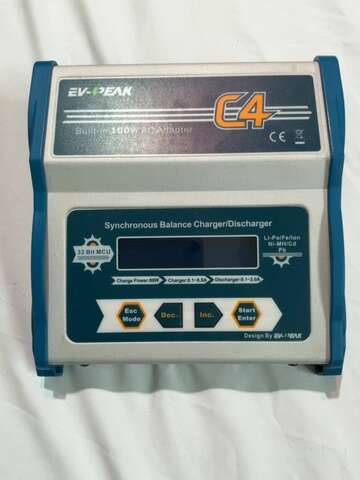 EV-PEAK C4 Synchronous Balance Charger Discharger 80W 8A Built-in AC Adapter