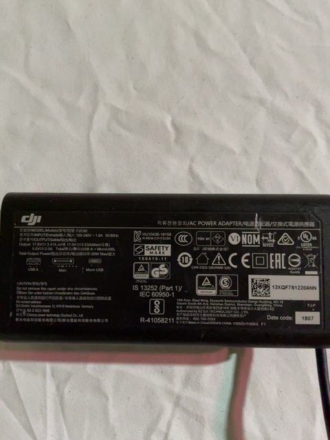 DJI F2C60 Power Adapter H310A3B-18150 — actual PRF item photo 1 of 1