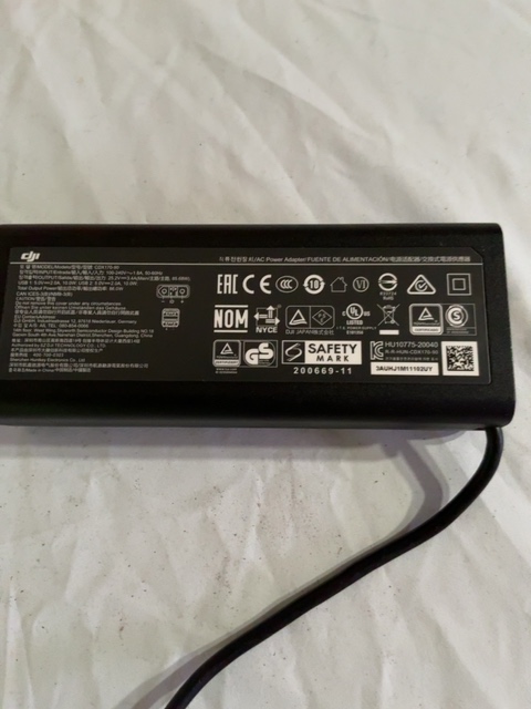 DJI FPV AC Power Adapter CDX170-90 86W - Second Physical Unit