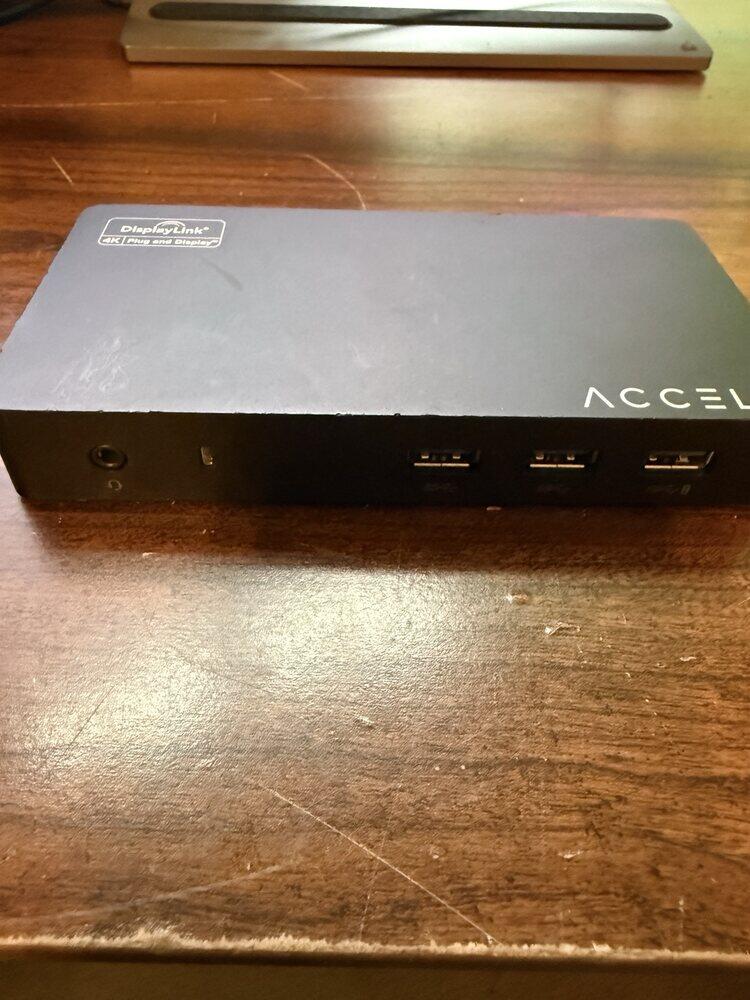 Accell USB 3.0 Universal Docking Station DisplayLink 4K HDMI Ethernet K172B-002B
