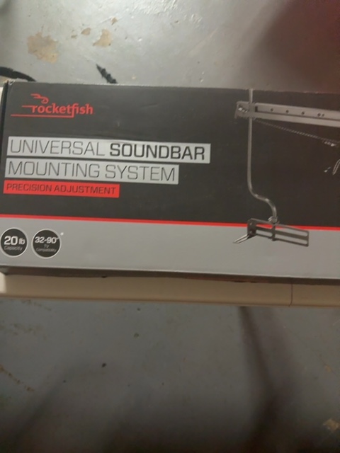 Rocketfish RF-SBM102 Universal Soundbar Mounting System 32-90in TV 20lb — actual PRF item photo 2 of 3