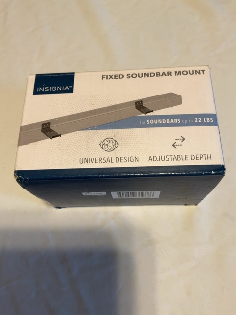 Insignia NS-SBFXB26 Fixed Soundbar Wall Mount Up to 22 lb Adjustable