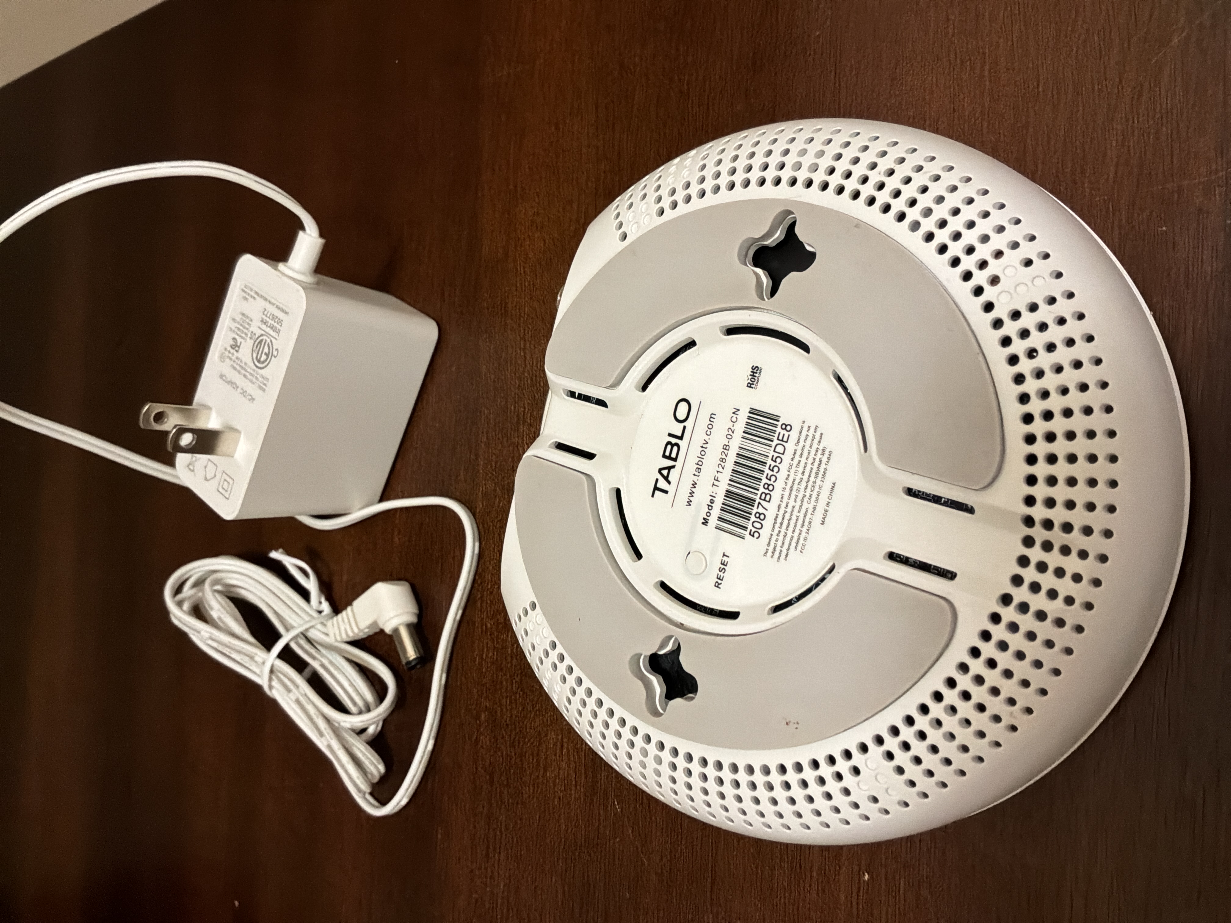 Tablo OTA DVR Model TF1282B-02-CN with Power Adapter