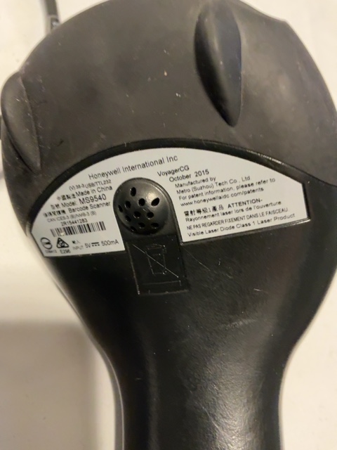 Honeywell VoyagerCG MS9540 USB Laser Barcode Scanner