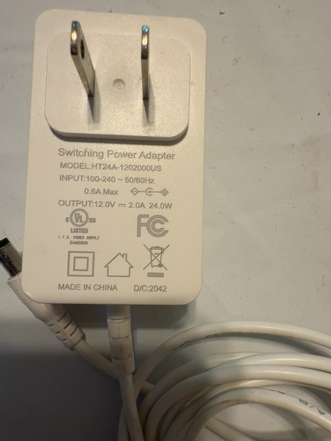 Unbranded / not established HT24A-120200US 12V 2A Adapter — actual PRF item photo 1 of 3