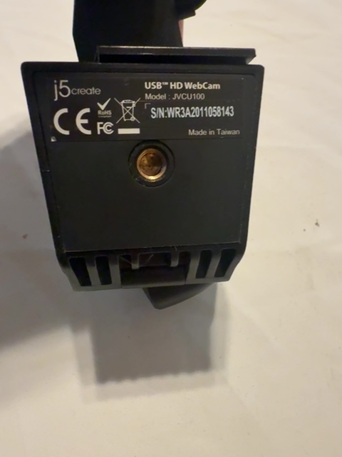 j5create JVCU100 USB HD Webcam — actual PRF item photo 2 of 2