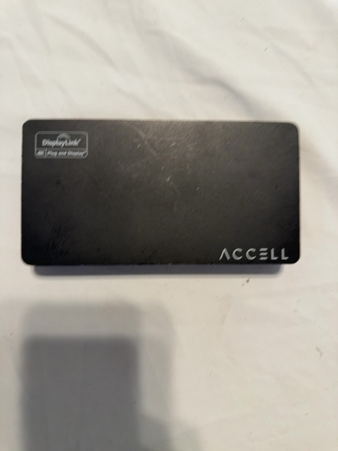 Accell USB 3.0 Docking Station Hub DisplayLink 4K Dual HDMI Ethernet 3x USB — actual PRF item photo 1 of 4