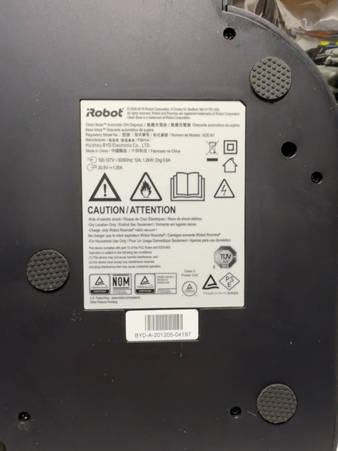iRobot Roomba Clean Base Automatic Dirt Disposal Dock — actual PRF item photo 4 of 4