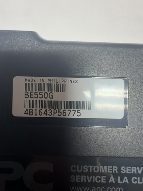 APC BE550G Back-UPS 550 Untested — actual PRF item photo 3 of 4