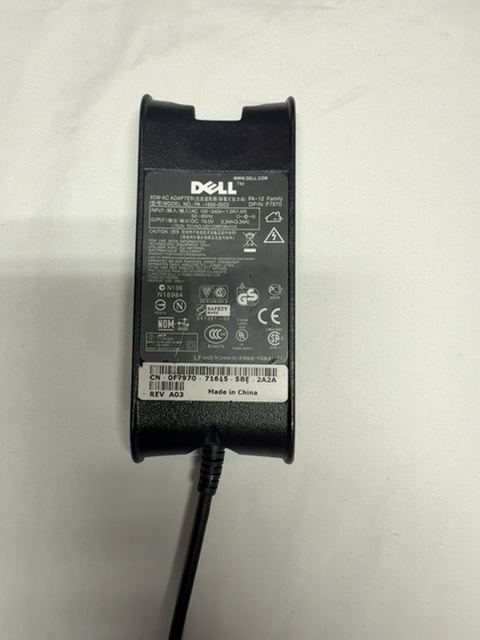 Dell 65W AC Adapter PA-12 Family 19.5V 3.34A DP/N 0F7970 with Power Cord — actual PRF item photo 3 of 3