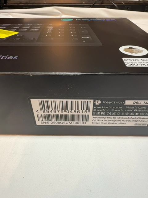Keychron Q6U-M3 Q6 Ultra 8K Open Box — actual PRF item photo 2 of 2