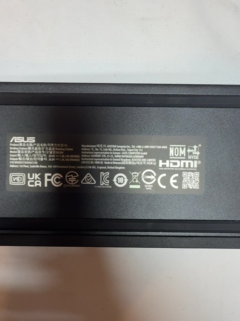ASUS DG300 ROG BULWARK DOCK Open Box — actual PRF item photo 3 of 4