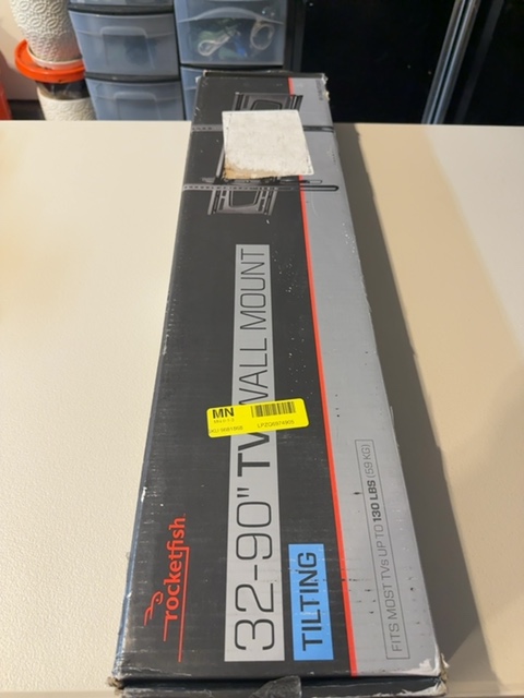 Rocketfish RF-TVMLPT03V3 Tilting TV Wall Mount for 32-90" TVs Open Box — actual PRF item photo 1 of 1