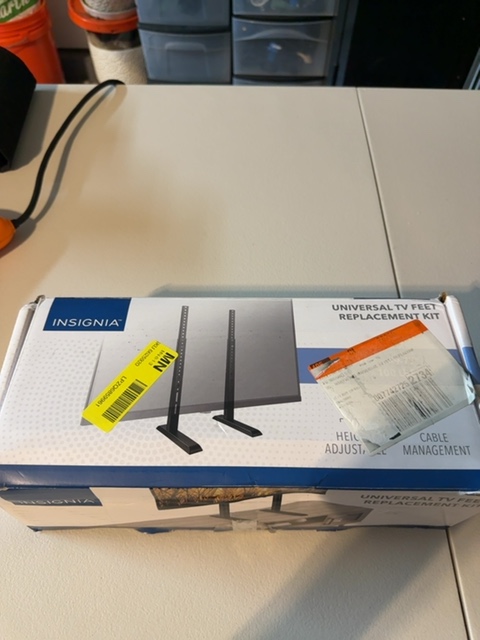 Insignia NS-HTRTVF25 Universal TV Feet Replacement Kit New Sealed