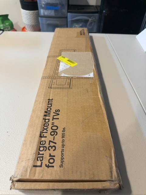 BEST BUY essentials BE-MLFX Large Fixed Mount for 37-90" TVs Open Box — actual PRF item photo 2 of 3