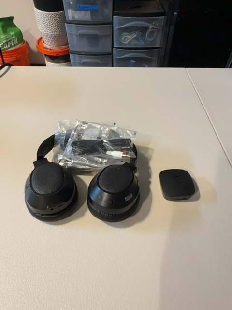 MEE audio T1CMA connect Bluetooth wireless headphone system for TV Open Box — actual PRF item photo 2 of 4