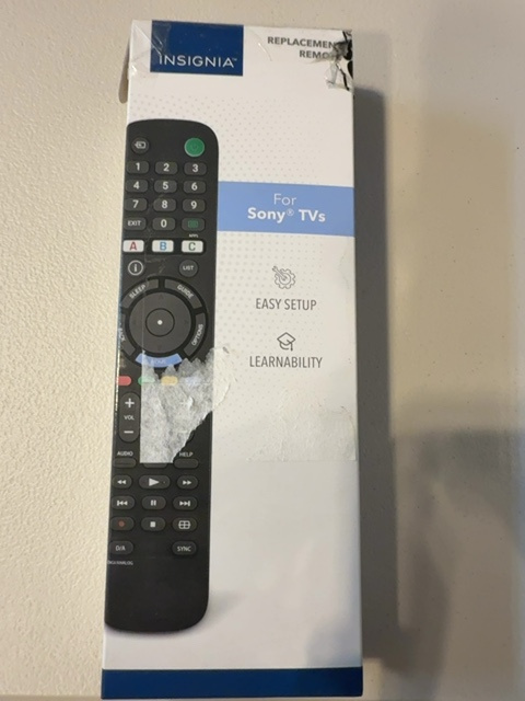 Insignia remote NS-RMTS NY21 - Open Box — actual PRF item photo 2 of 2