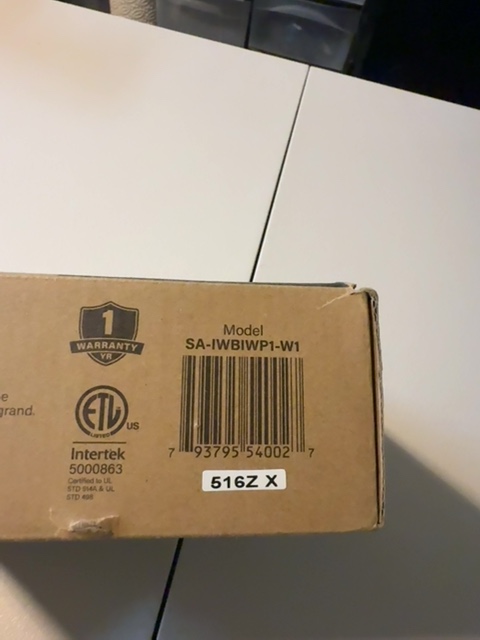 SANUS SA-IWBIWP1-W1 In-Wall Power Kit Open Box — actual PRF item photo 3 of 3