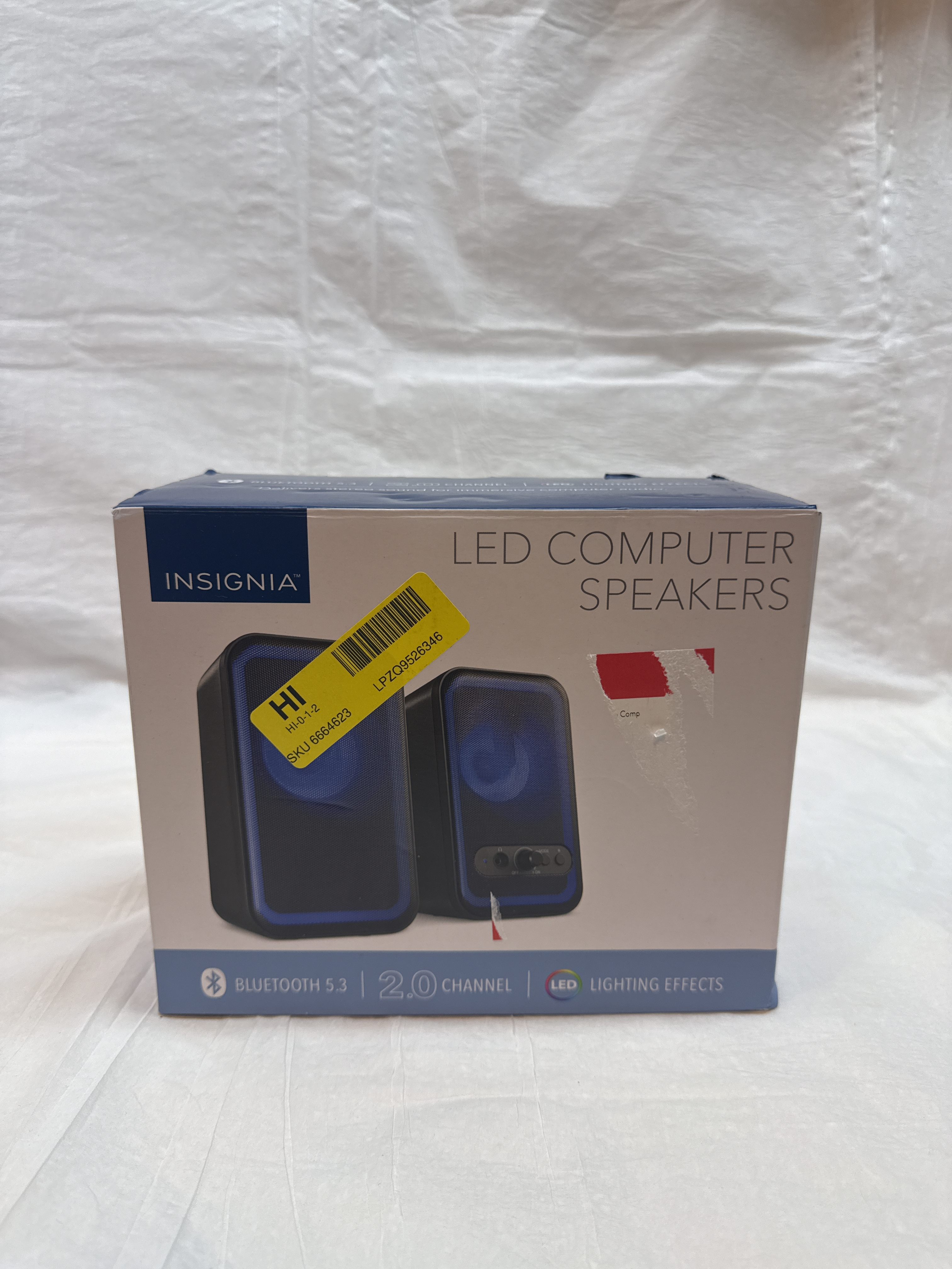 Insignia NS-CSB2B6 LED Bluetooth 2.0 Computer Speakers Open Box — actual PRF item photo 2 of 4