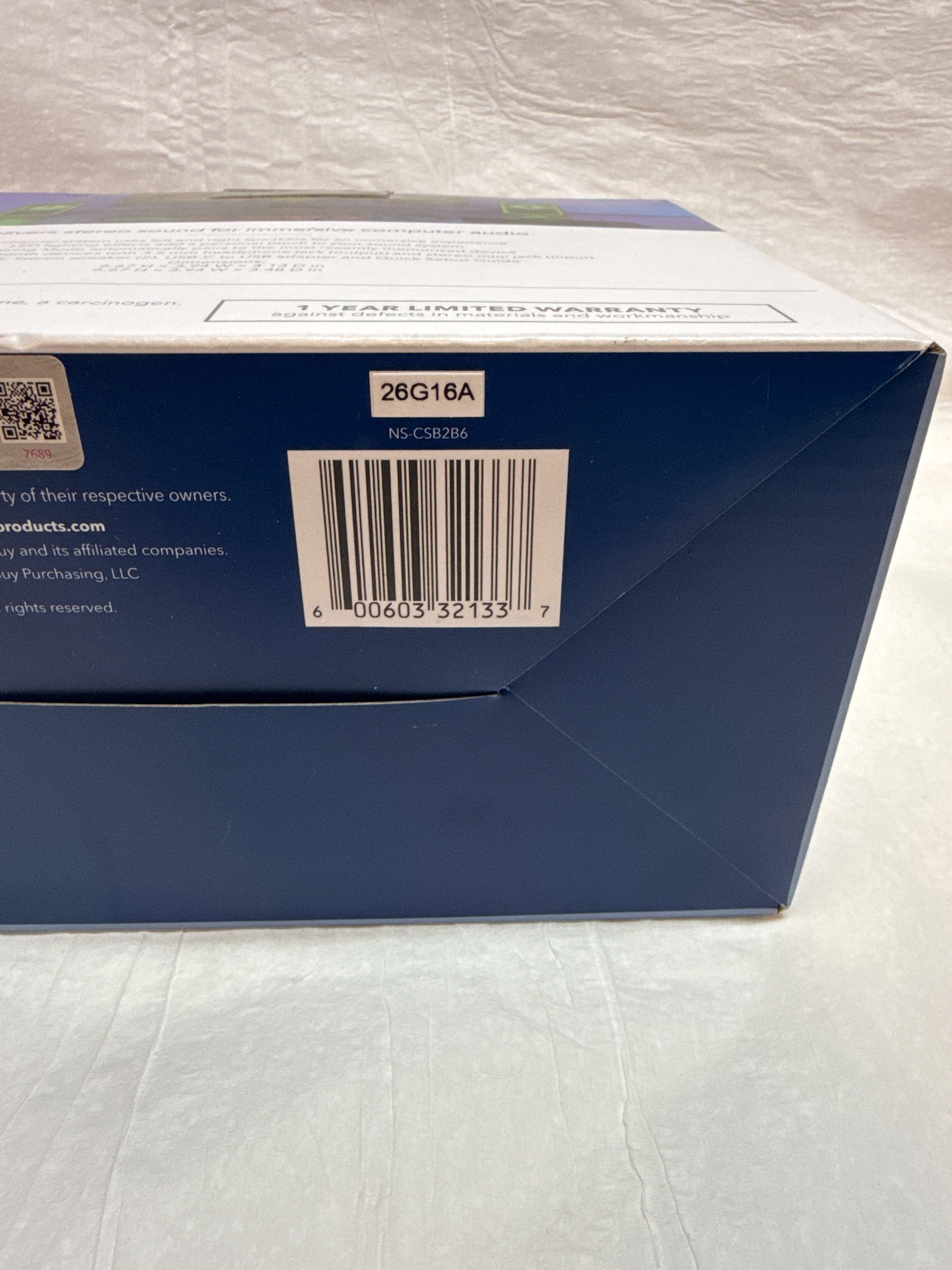 Insignia NS-CSB2B6 LED Bluetooth 2.0 Computer Speakers Open Box — actual PRF item photo 4 of 4