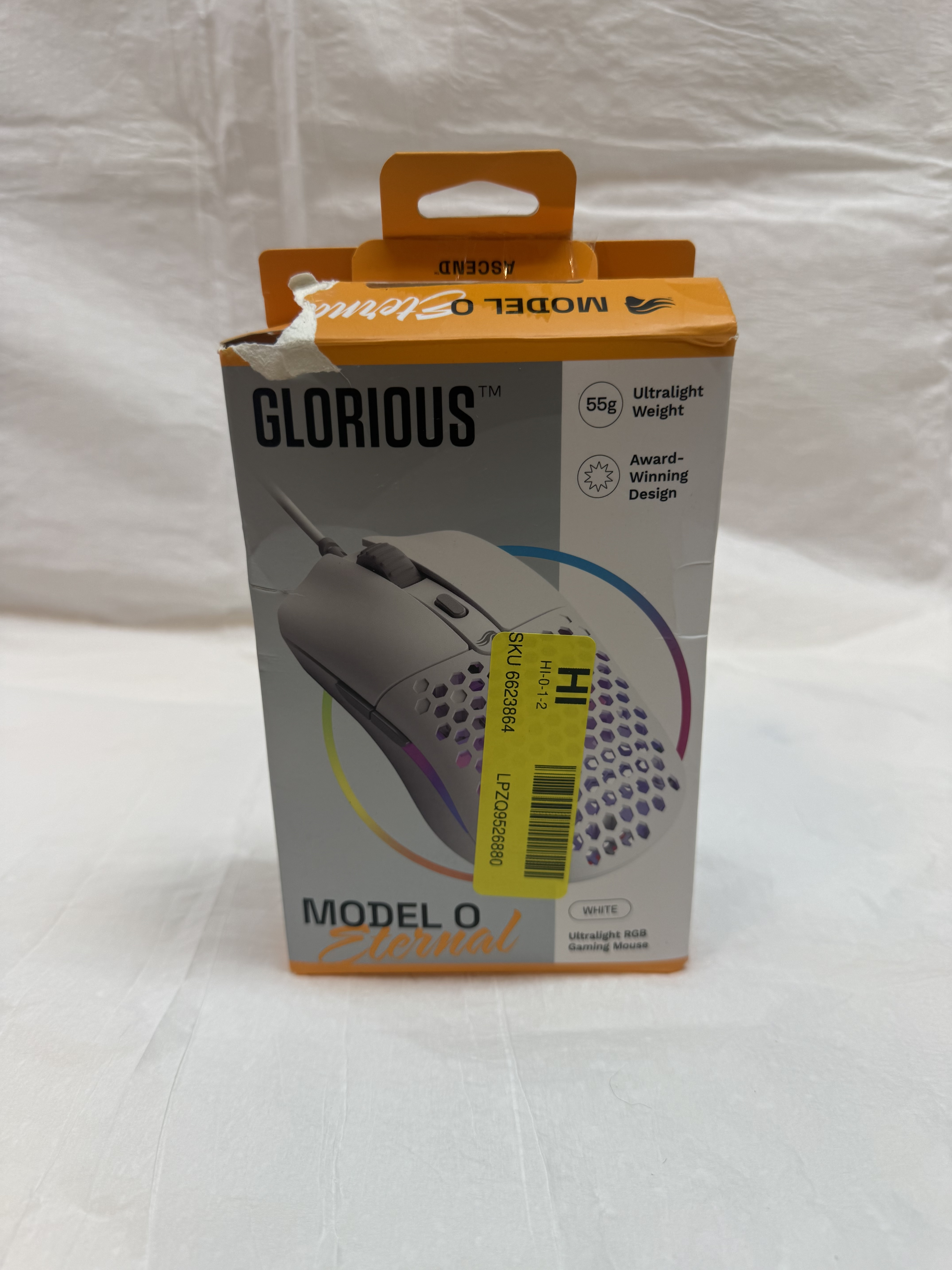 Glorious Model O Eternal Wired Gaming Mouse White Open Box — actual PRF item photo 2 of 2