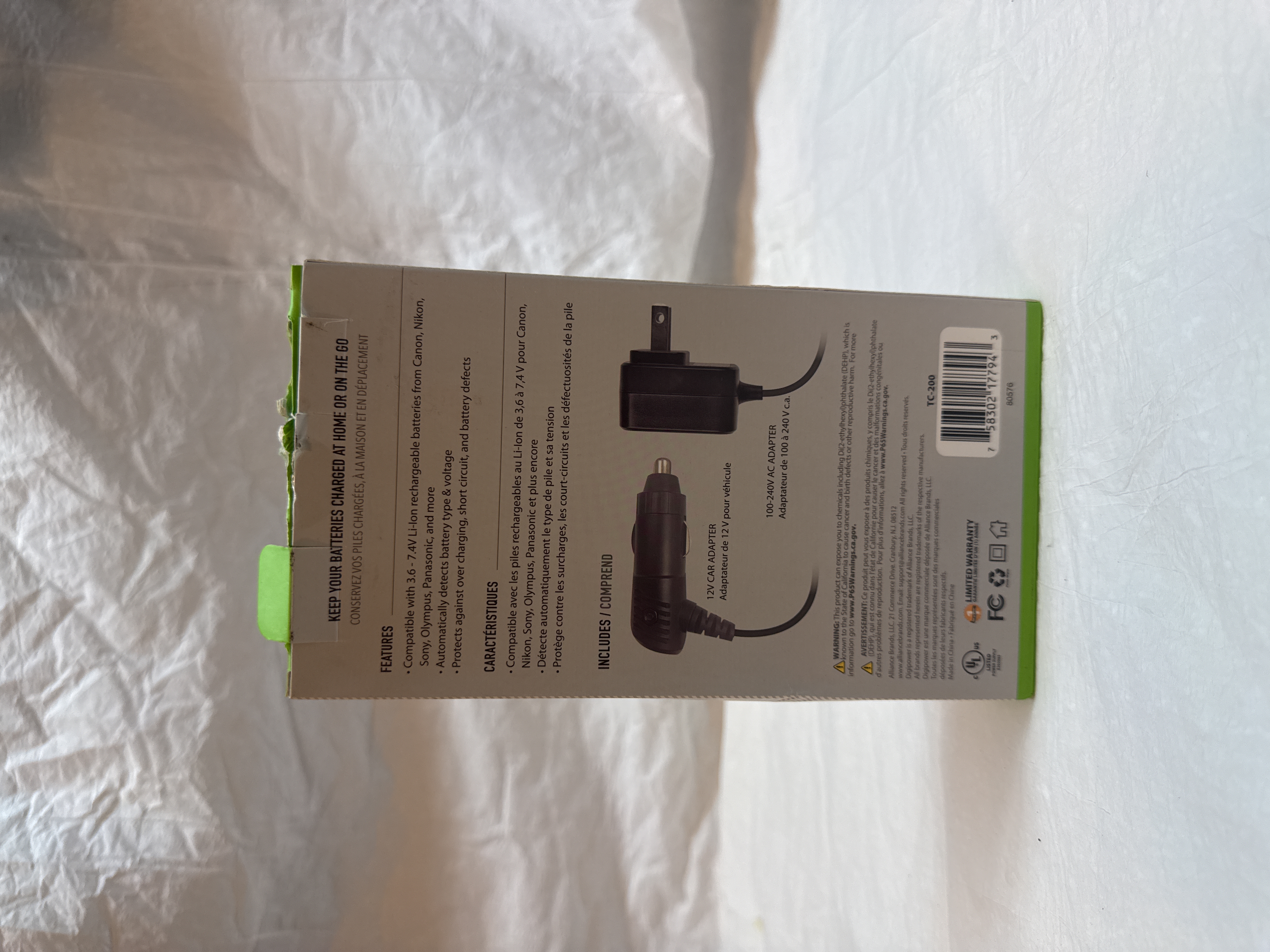 DigiPower TC-200 Universal Camera Battery Charger Open Box Tested Working — actual PRF item photo 2 of 3