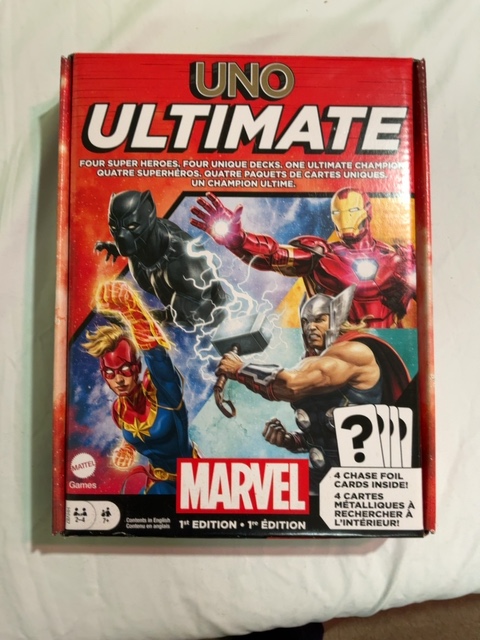 UNO Ultimate Marvel 1st Edition Card Game Mattel New Unopened