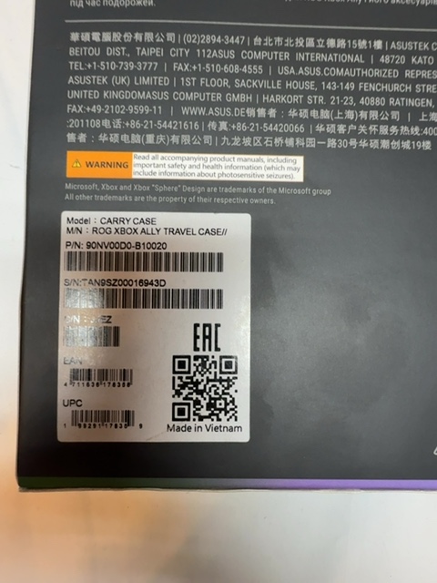 ASUS ROG 80NV0DD0-B10020 XBOX ALLY (2-IN-1) PREMIUM CASE Open Box — actual PRF item photo 3 of 3