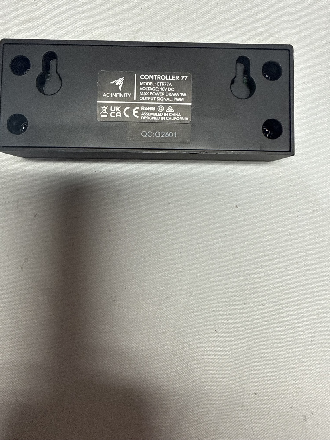 AC Infinity Controller 77 CTR77A Digital Grow Tent Fan Controller OEM — actual PRF item photo 3 of 3