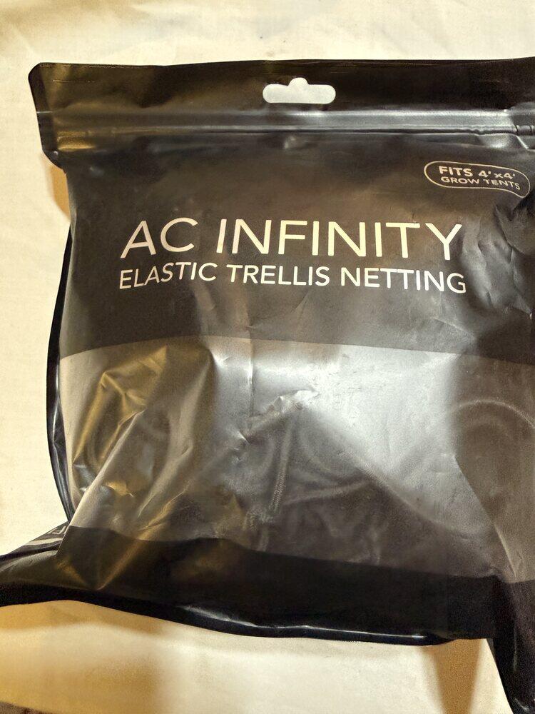 AC Infinity Elastic Trellis Netting for 4x4 Grow Tent Heavy Duty - Opened Unused