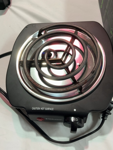 Fabulous Home Single Electric Coil Burner Hot Plate 1100W Portable