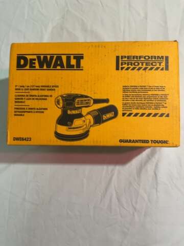 DEWALT DWE6423 5 in Variable Speed Random Orbit Sander 3A New Unopened