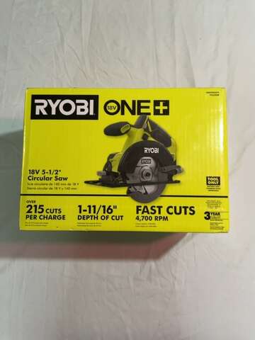 RYOBI ONE+ PCL500B 18V 5-1/2 in Circular Saw Tool Only New Unopened