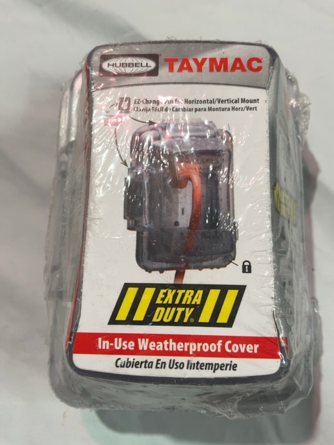 Hubbell TayMac MM420C Extra Duty 1-Gang In-Use Weatherproof Cover Clear