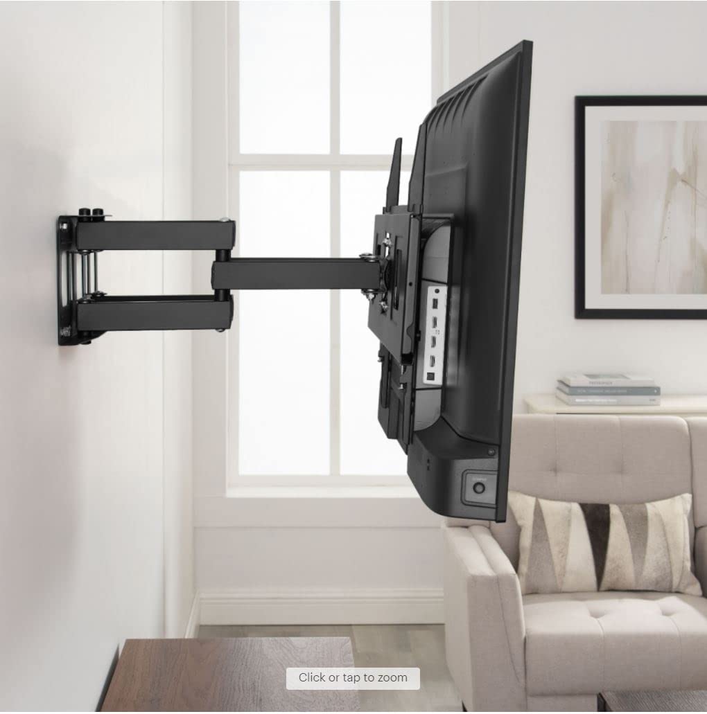 Best Buy essentials BE-MLFM Large Full-Motion Wall Mount for 47-84" TVs — promotional product image