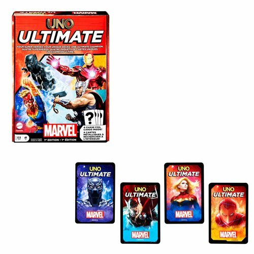 UNO Ultimate Marvel 1st Edition Card Game Mattel New Unopened — promotional product image